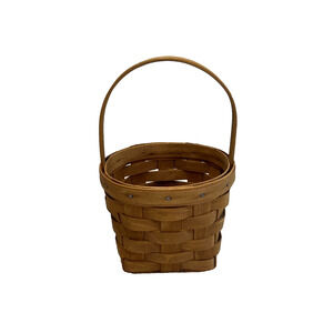 1987 Longaberger Forget Me Not Basket 5"RD x 4.5"H